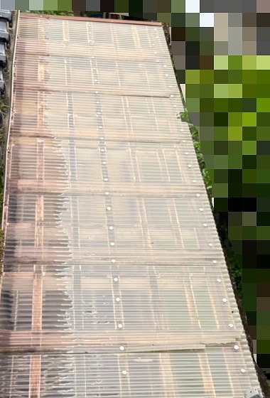 物干し場　屋根　張替え　施工前