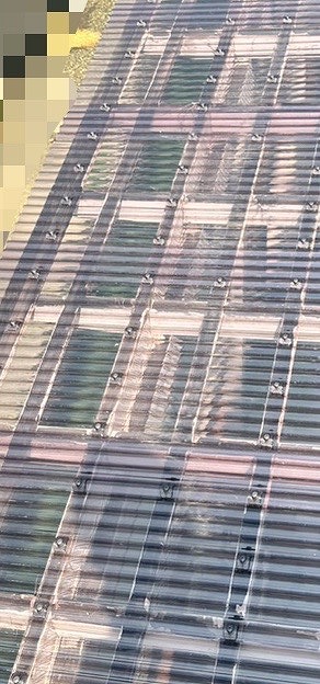 物干し場　屋根　張り替え　施工後