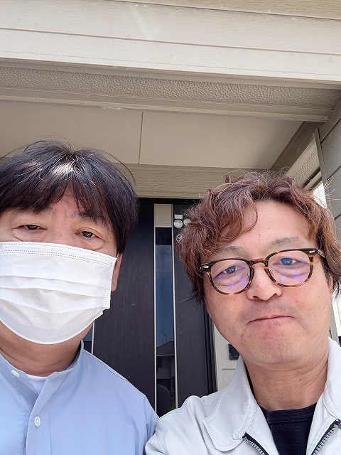 軒樋・集水器交換　雪止めの設置　お客様写真