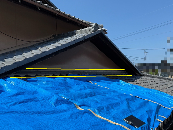 外壁との取り合いに水切り設置