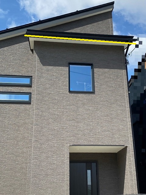 雨樋　掃除　落ち葉除けネット　設置前