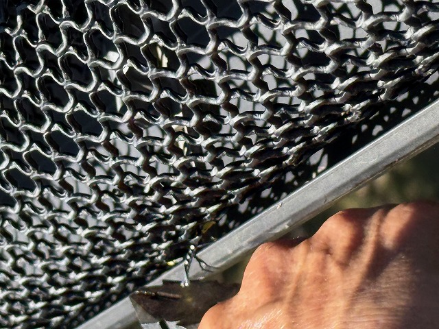 落ち葉除けネット　設置