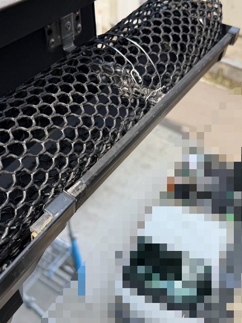 落ち葉除けネット　設置