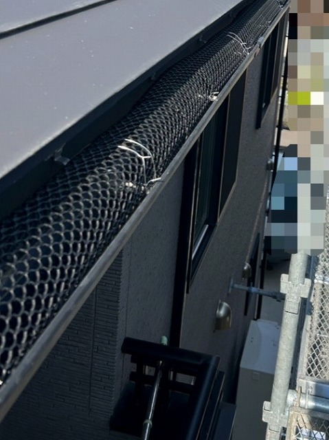 落ち葉除けネット　設置