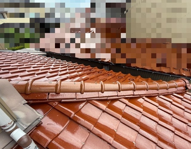 棟瓦　ズレ　施工前