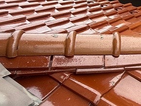 棟瓦　ズレ　施工前