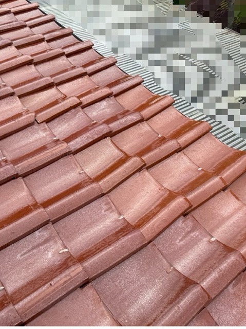 歪んだり　ズレた　平瓦　施工前