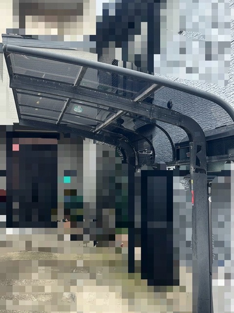 片流れカーポート　屋根パネル交換　施工後