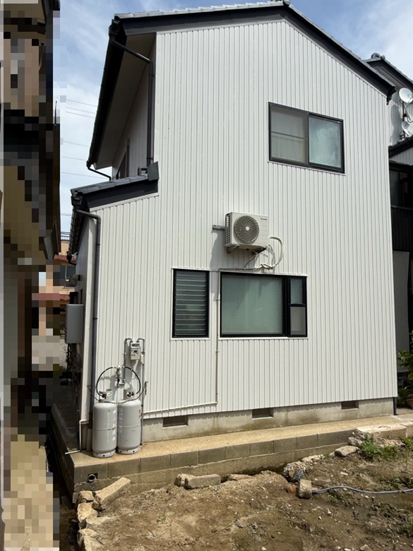 外壁カバー工事　施工完了