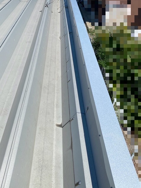 笠木　交換　GL鋼板設置