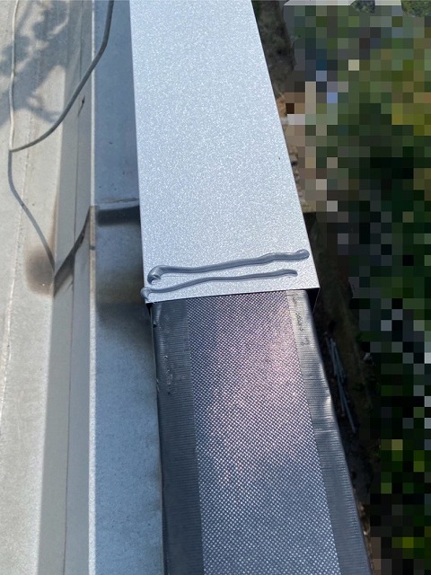 笠木　交換　GL鋼板設置