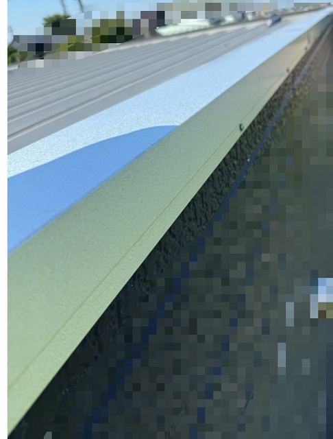 笠木　交換　GL鋼板設置