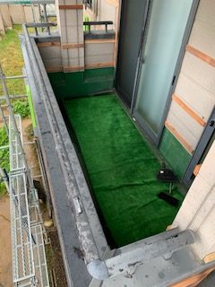 バルコニーの防水工事のご依頼をいただきました