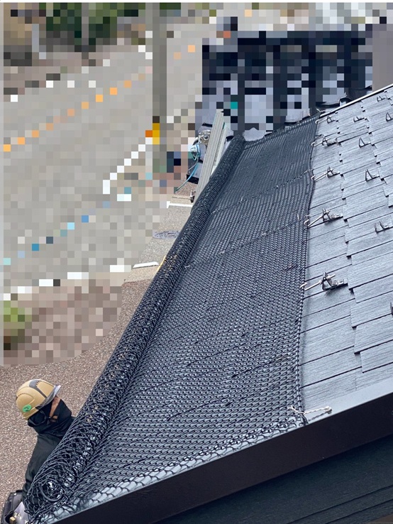 1階屋根にゆきもちくん設置完了