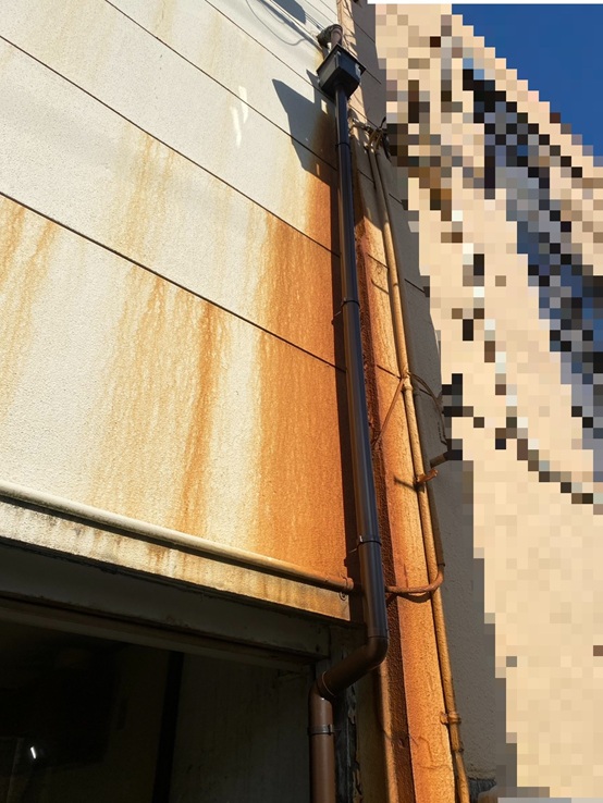 雨どい工事完了