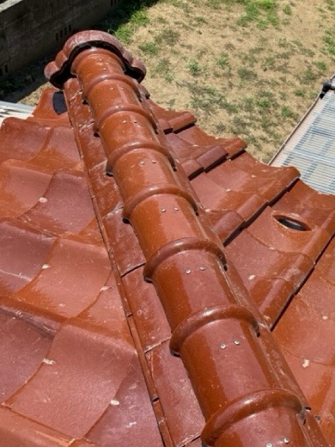 瓦葺き直し　施工完了