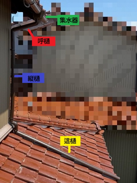 瓦葺き直し　雨どい交換　施工完了