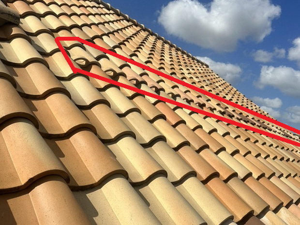 横１列雪止め瓦