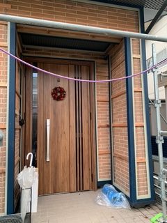 外壁リフォーム　下準備完了