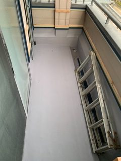 FRP（ガラス繊維強化プラスチック）を使用した防水工事施工完了