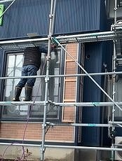 外壁カバー工事　SGLガルバリウム鋼板設置