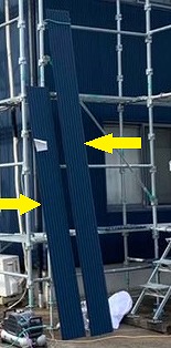 外壁カバー工事　SGLガルバリウム鋼板設置