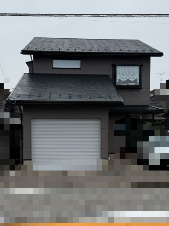 塗装でツルツルになった屋根の雪止め設置現場調査