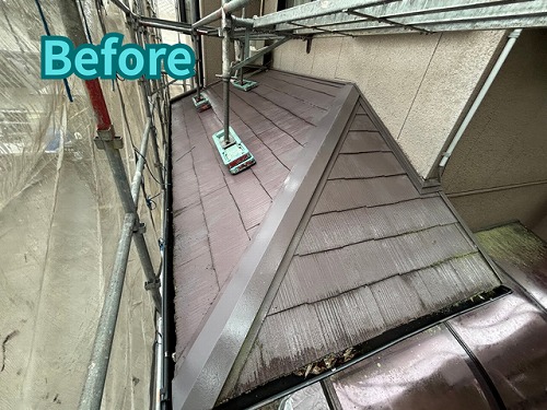 豊田市北一色町にて下屋・施工前の様子