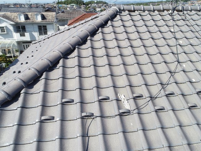 多治見市希望ヶ丘　漆喰剥がれ