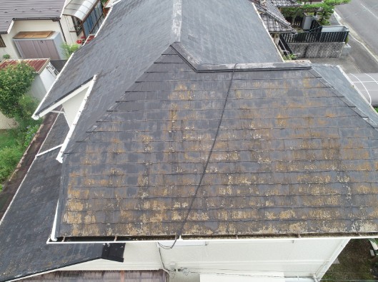 上から見た屋根の写真
