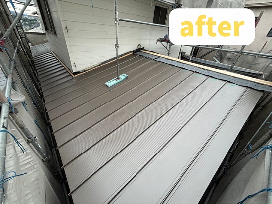 春日井市にて屋根の葺き替えの様子after