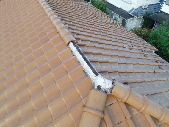 多治見市西坂町　棟がなくなってる写真