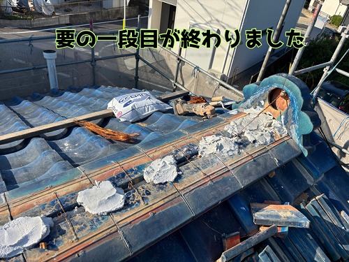 瀬戸市塩草町 1手間2手間加えて、頑丈な棟へと仕上げていきます