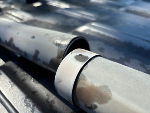 多治見市　雨樋の破損