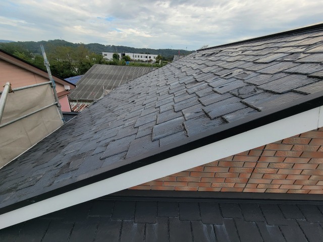 多治見市　上から見た屋根の写真