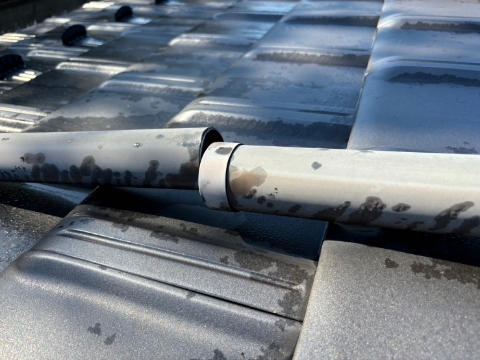 多治見市　雨樋の破損