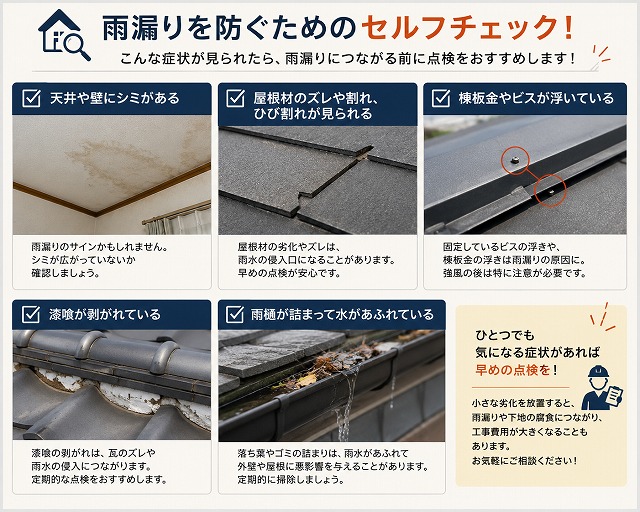 雨漏りチェック