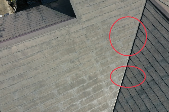 多治見市　瓦にひび