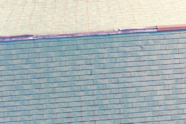 多治見市宮前町　上から見た屋根の写真