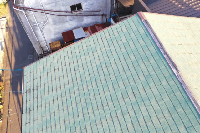 多治見市宮前町　上から見た屋根の写真