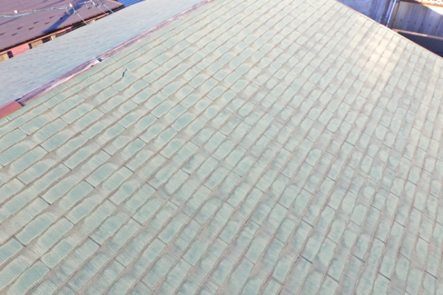 多治見市宮前町　上から見た屋根の写真