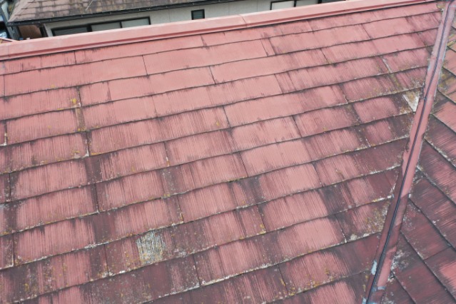 多治見市　上から見た屋根の写真