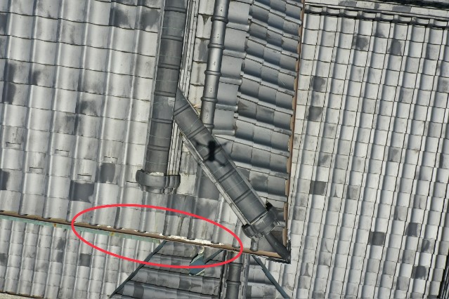 瀬戸市　雨樋劣化