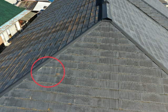 可児市　瓦のズレ