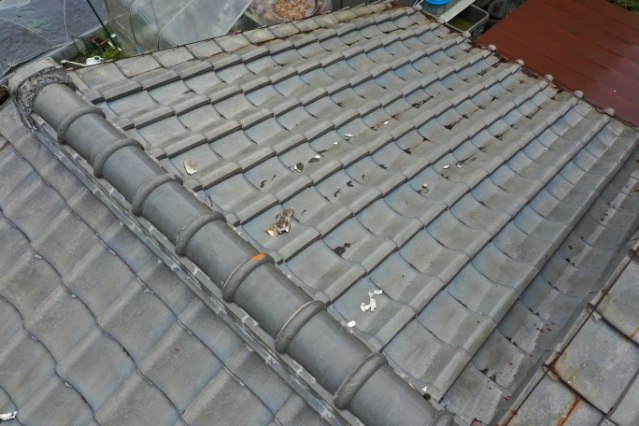 御嵩町　漆喰はがれ