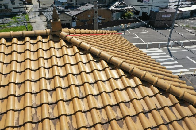 瀬戸市　瓦のずれ