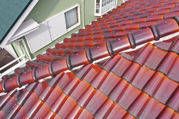 上から見た屋根の写真