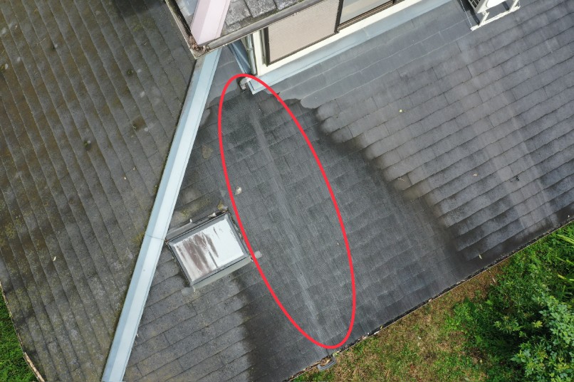 樋が無くなっている写真