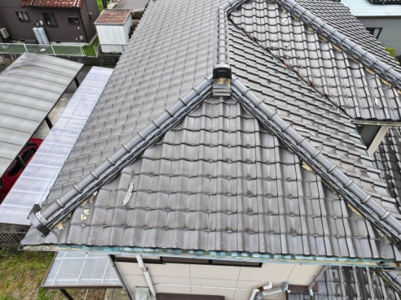 多治見市北丘町　漆喰はがれ