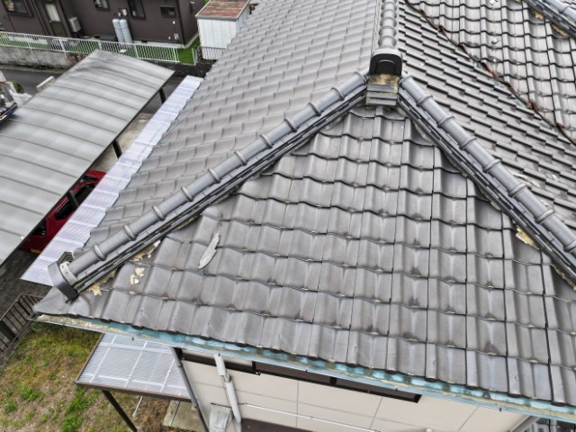 多治見市　漆喰はがれ